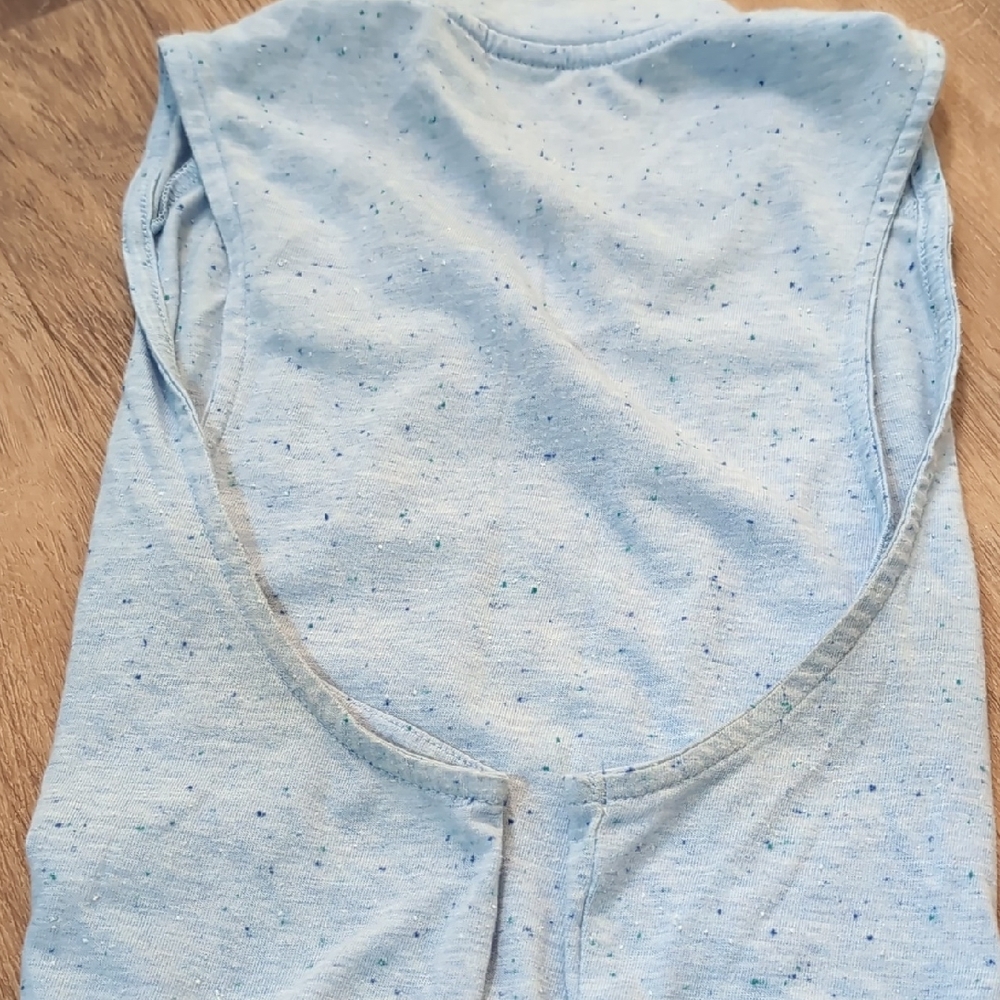 Adidas Sky Blue Speckled Tank Top - Picture 12 of 12